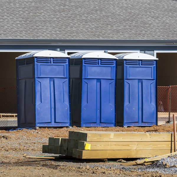 how often are the portable toilets cleaned and serviced during a rental period in Harrisville Mississippi